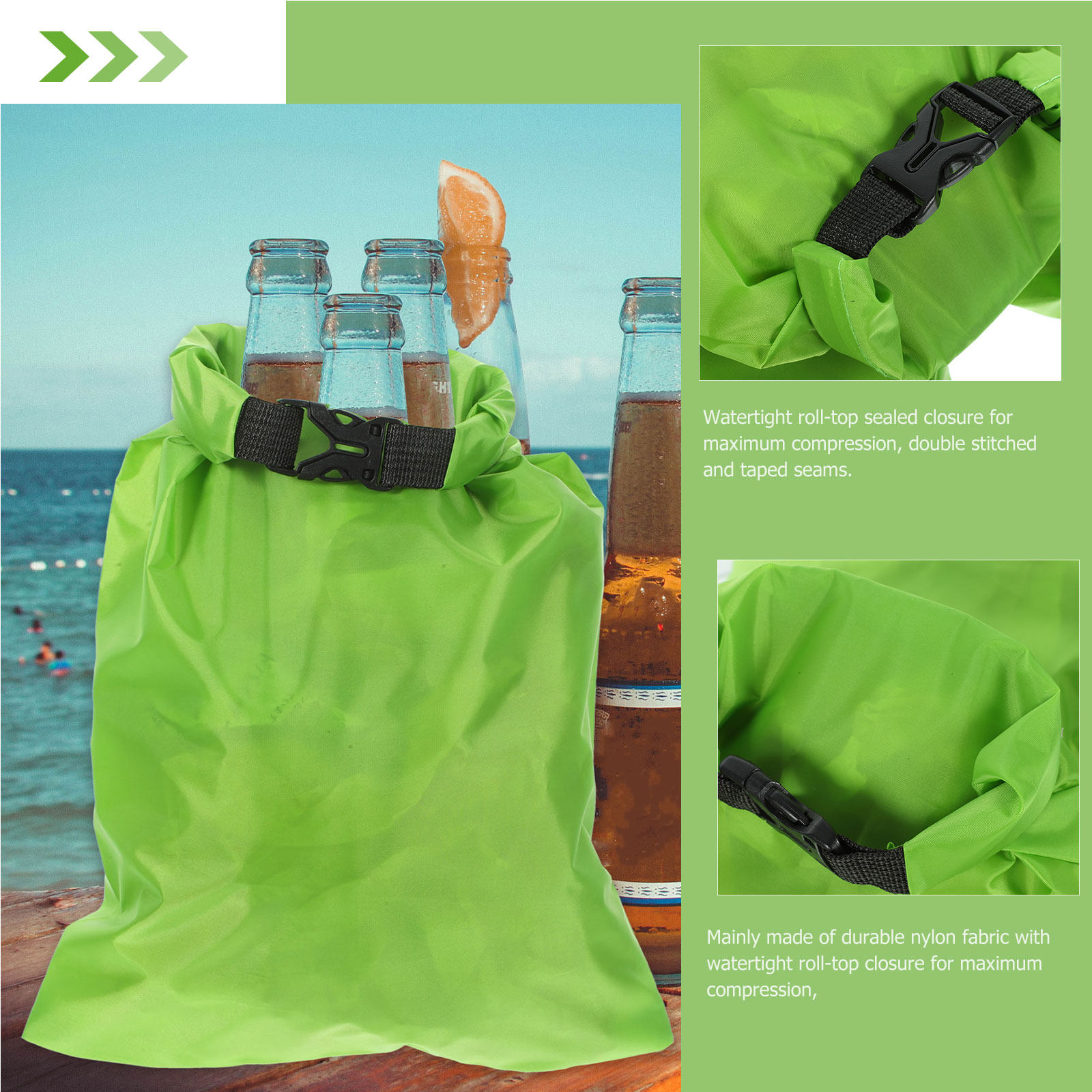 3個セット 防水ドライバッグ 15L 25L 35L 圧縮収 - Fishing Kayak Storage Bag のレビューと価格