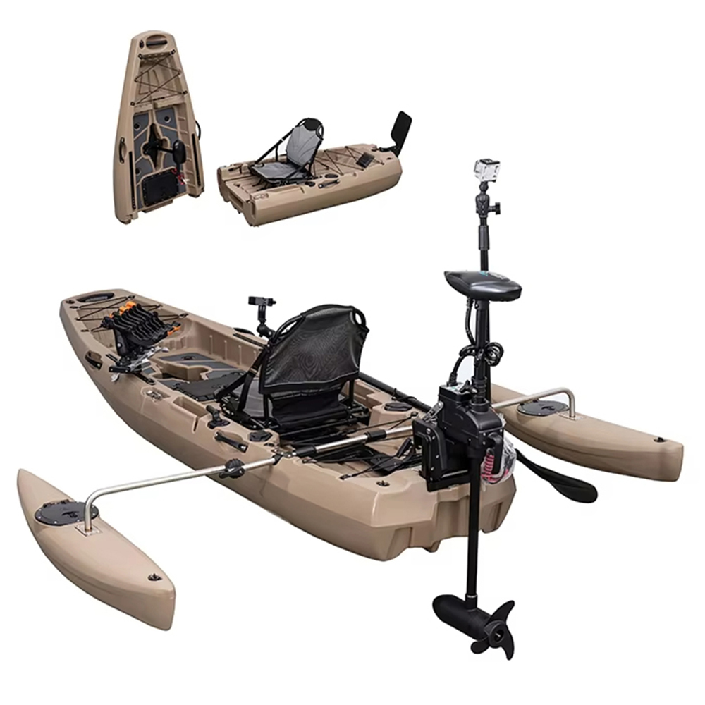 モジュール式カヤック、エンジン付きフィッシングボートカヌー、 - Fishing Kayak Paddle のレビューと価格